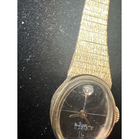 Vtg Le Jour Women's Elegant Wristwatch 17 Jewels 10K RPG Manual Winding Working - Picture 4 of 6